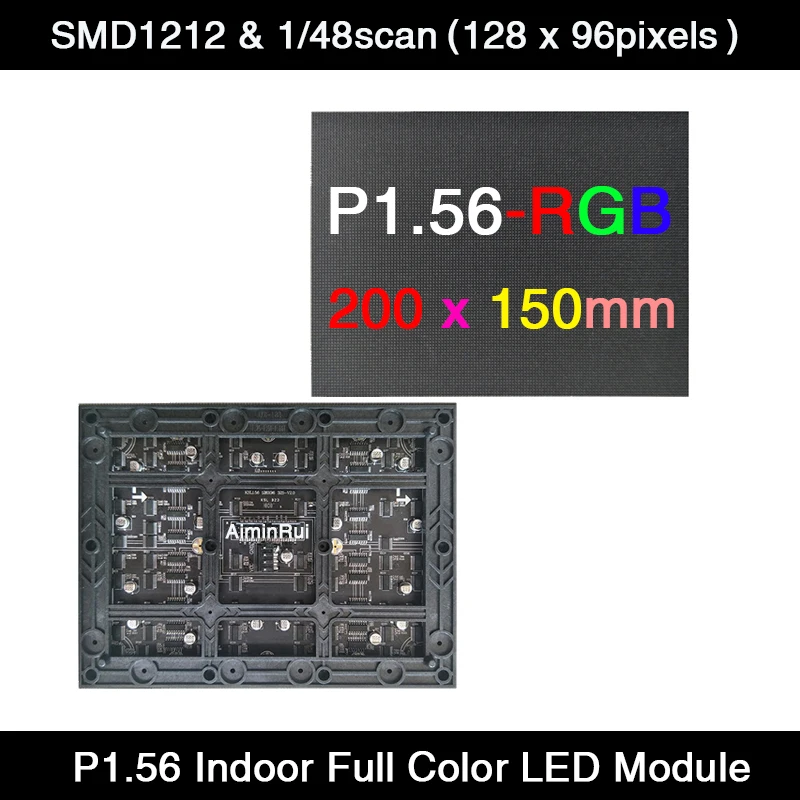 Светодиодная панель SMD P1.56 для внутреннего монтажа