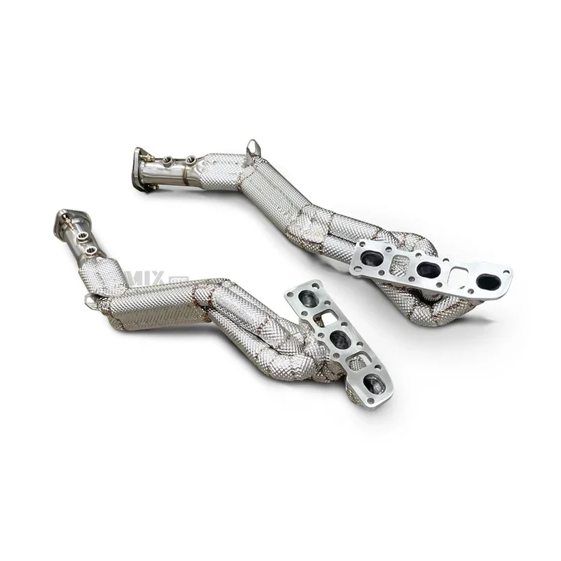 Exhaust Manifold Header For Nissan 370Z 3.7L 2009- Engine Stainless Steel Exhaust Muffler Pipe