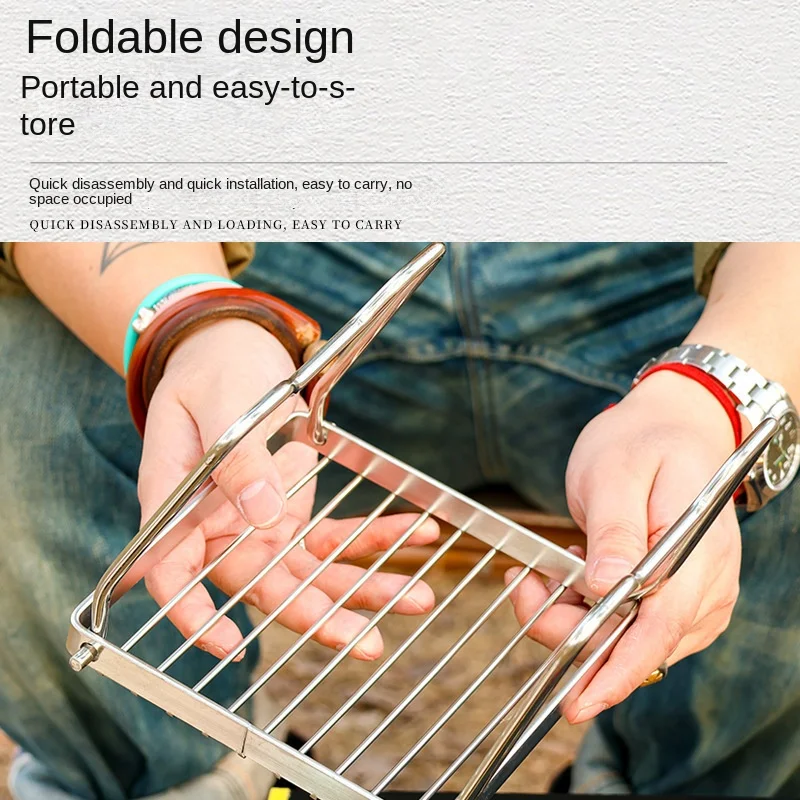 Portable Stainless Steel Stove Camping Folding