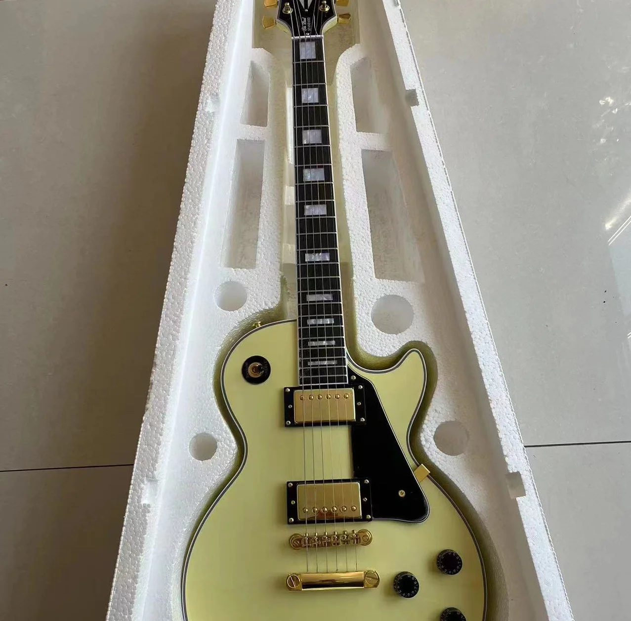 

Отправка в течение 5 дней, огненная Кленовая верхняя стандартная электрогитара LP Paul в наличии GADSGFFF