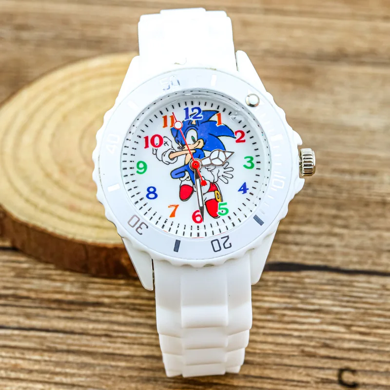 

Часы MINISO с мультяшным аниме персонажем звуковой модный тренд силиконовые Студенческие Кварцевые электронные часы подарок на день рождения для детей