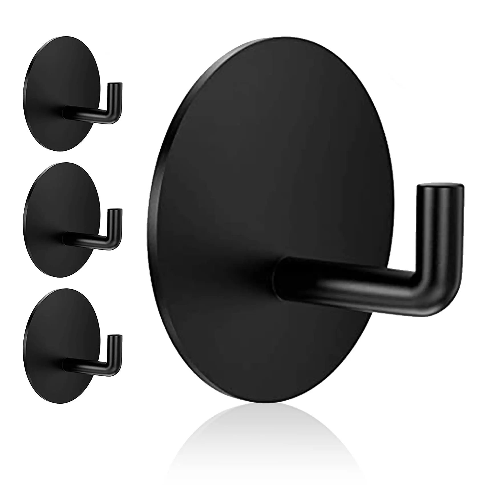 

Adhesive hook heavy waterproof shower hook for hanging towels, bathrobes and other bathroom detachable stainless steel hook