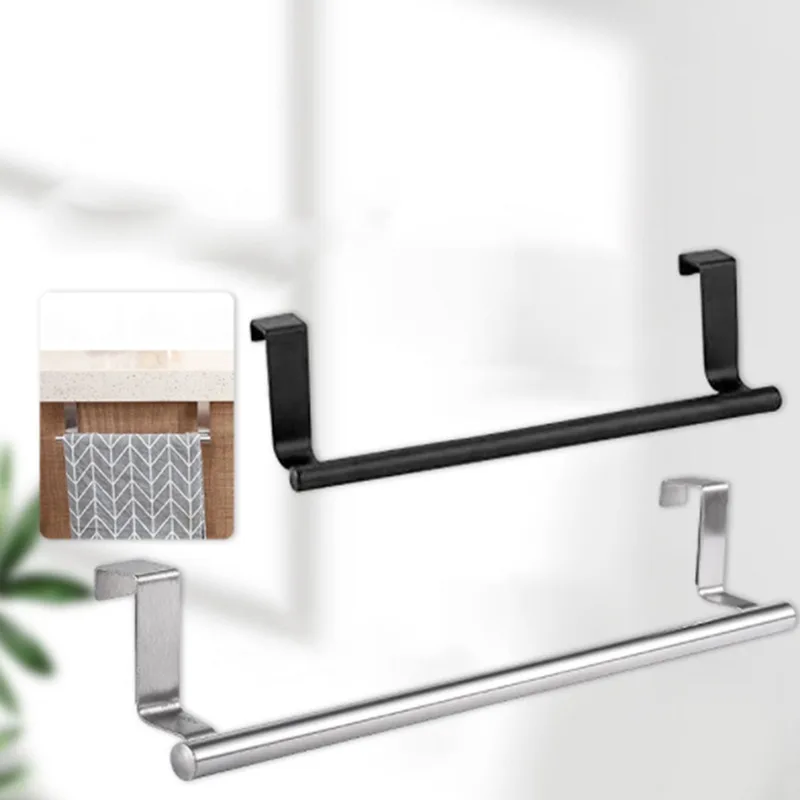 Towel Rack Over Door Stainless Steel Kitchen Bathroom