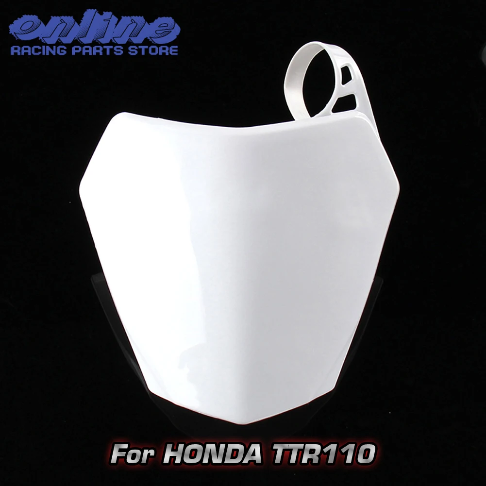 Plastic Fairing motorcycle accessories motorcycle fairing Motorcycle Front Number Plates Name Panel for Honda TTR 110 TTR110 Motocross Dirt Pit Bike Accessories