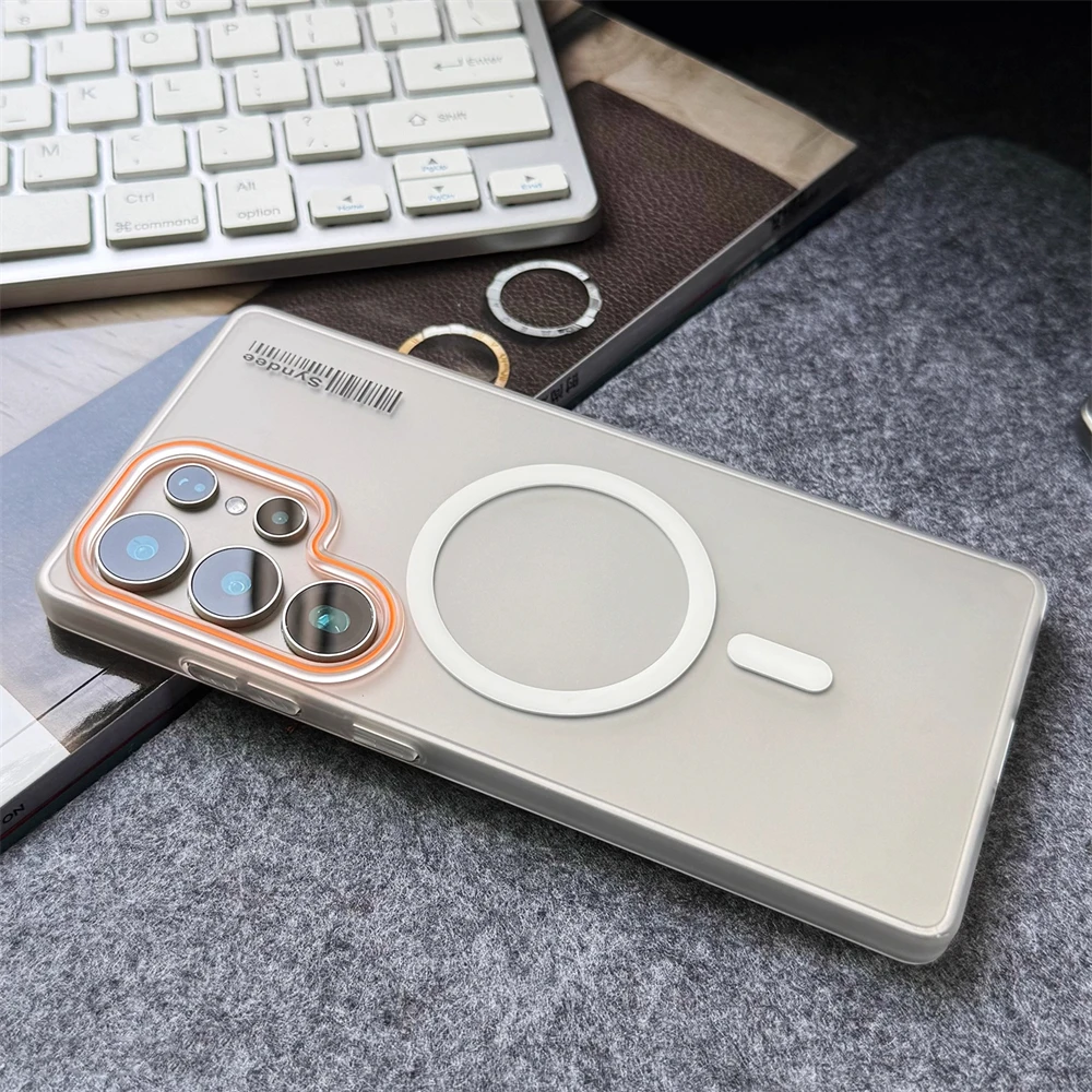 Ultra Thin Matte Magnetic Case with Wireless Charging Compatibility