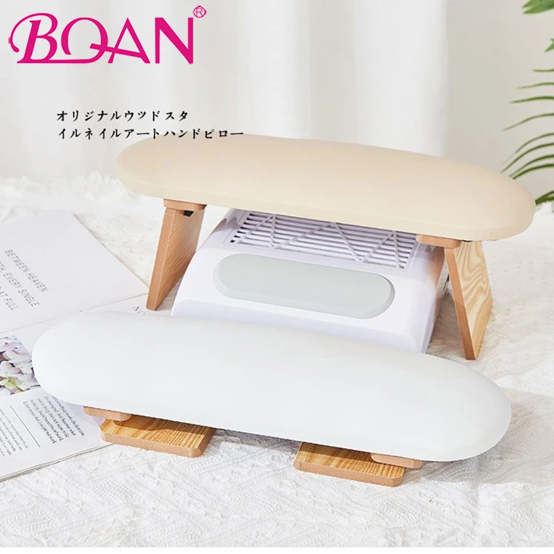 Bqan New Folding Pu Leather Hand Rest Pillow Manicure Table Hand