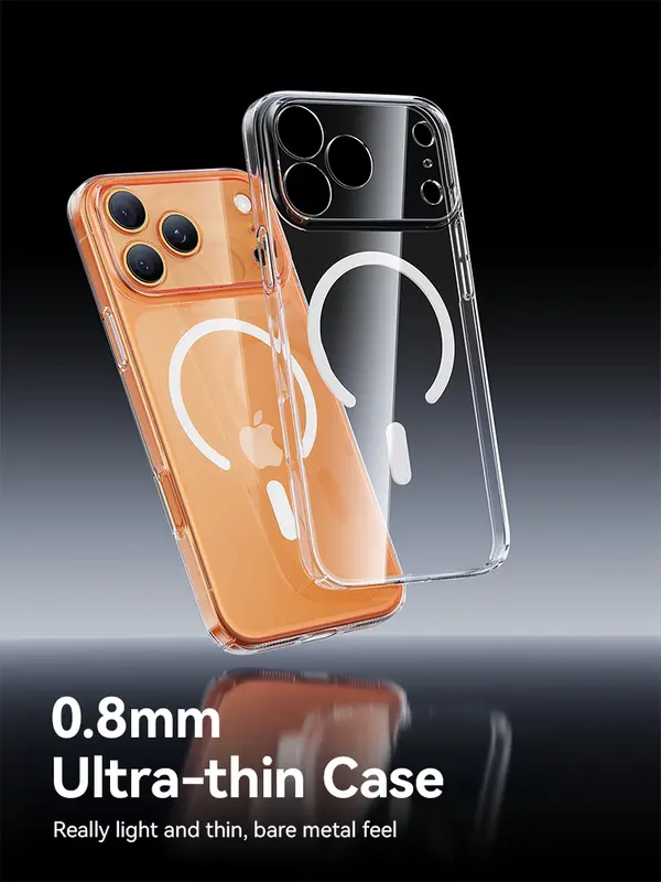 Joyroom Magnetic Case For iPhone 17 16 Pro Max Case Anti Yellow Transparent Cover For iPhone 17 Pro Wireless Charger Thin Cover - Image 6