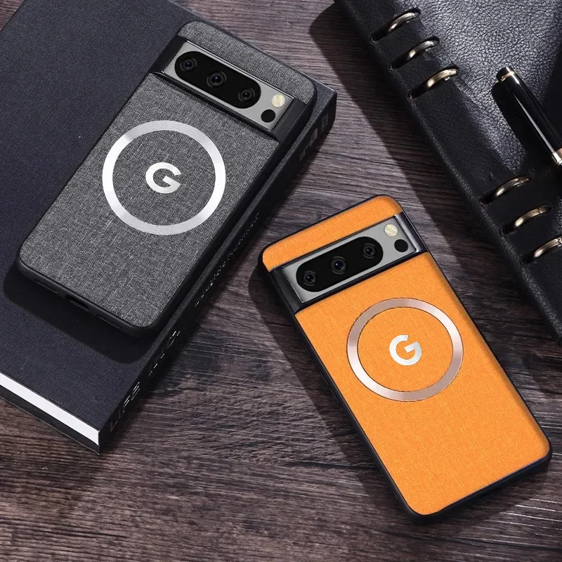 Premium Fabric Cloth Magnetic Charging Phone Case Cover