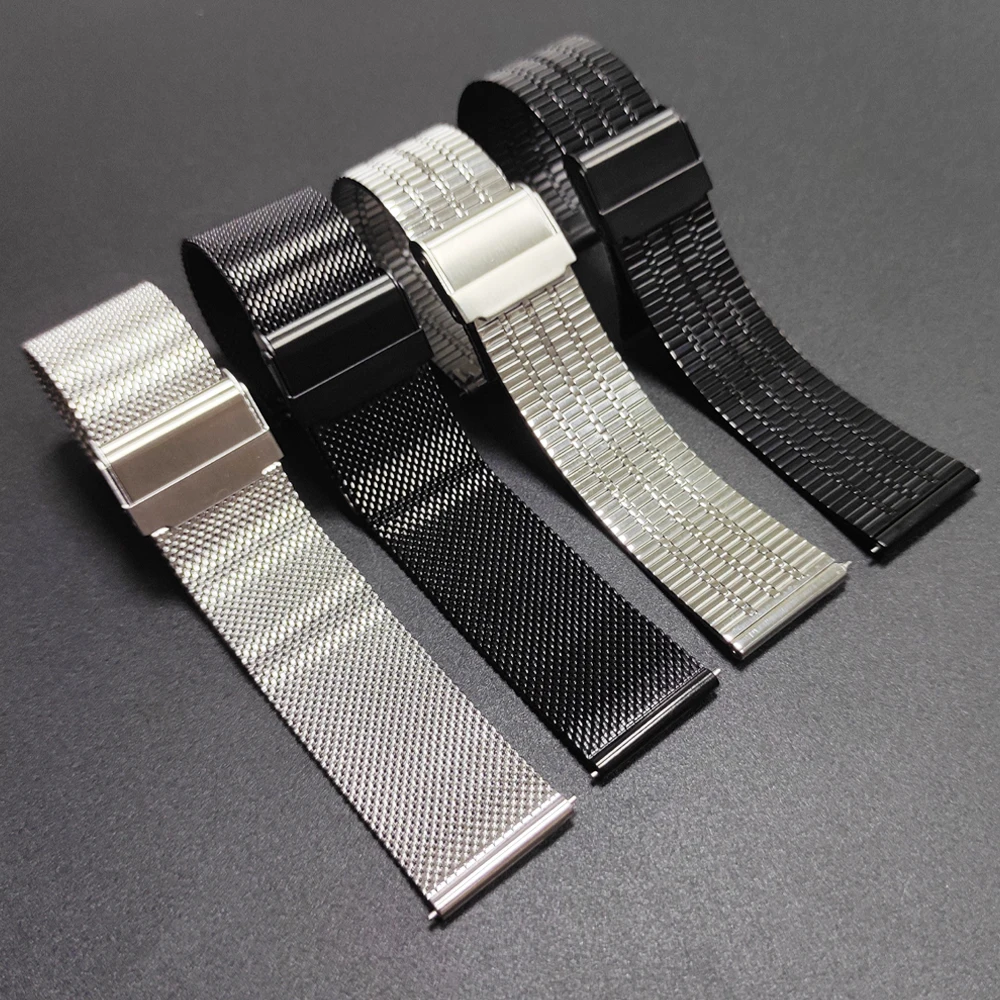 Universal Metal Watchband - Quick Release Strap, 20mm & 22mm