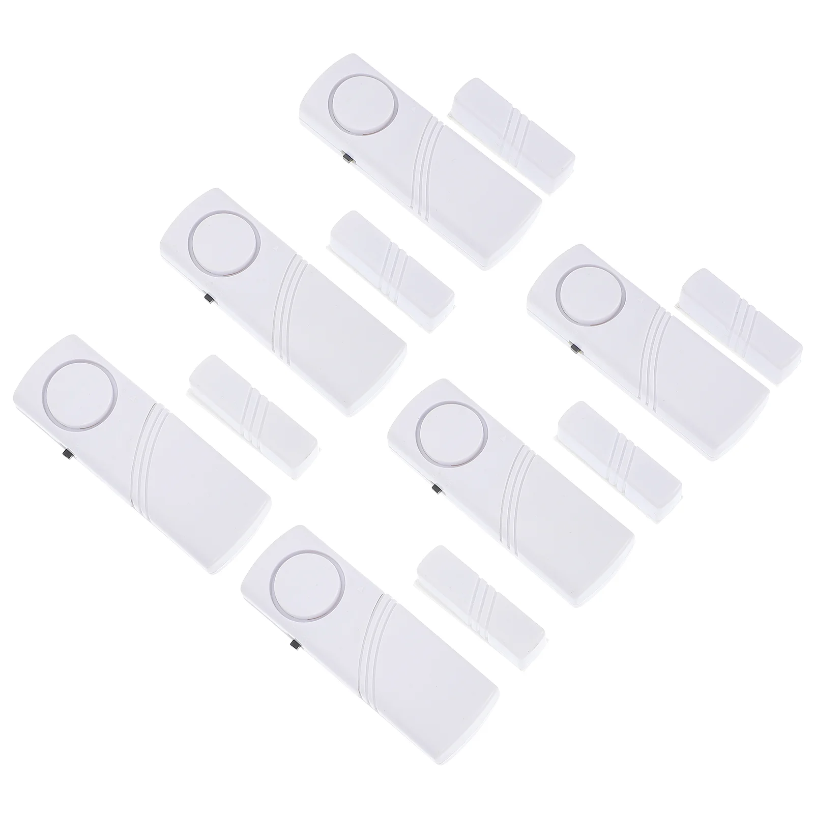 6 Pcs Devices And Sensors Door and Window Alarm Siren Compact Sound Abs Household Wireless Magnets with
