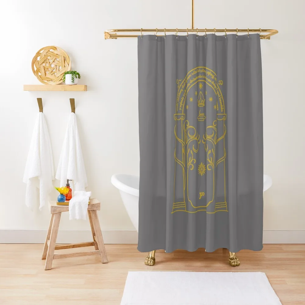 

Doors of DurinShower Curtain Shower Bathroom Funny Shower Washable Waterproof Fabric Shower For Bathrooms Curtain