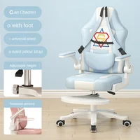 Children's Study Chair Home Bedroom Students Writing Chair Adjustable Lift Correct Sitting Posture Footrest Backrest Chair 2