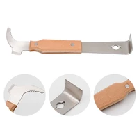 Stainless Steel Bee Hive Hook Scraper Multifunctional Beekeeping Hive Tool Hive Scraper Beekeeping Equipment Frame Cleaning Tool 3