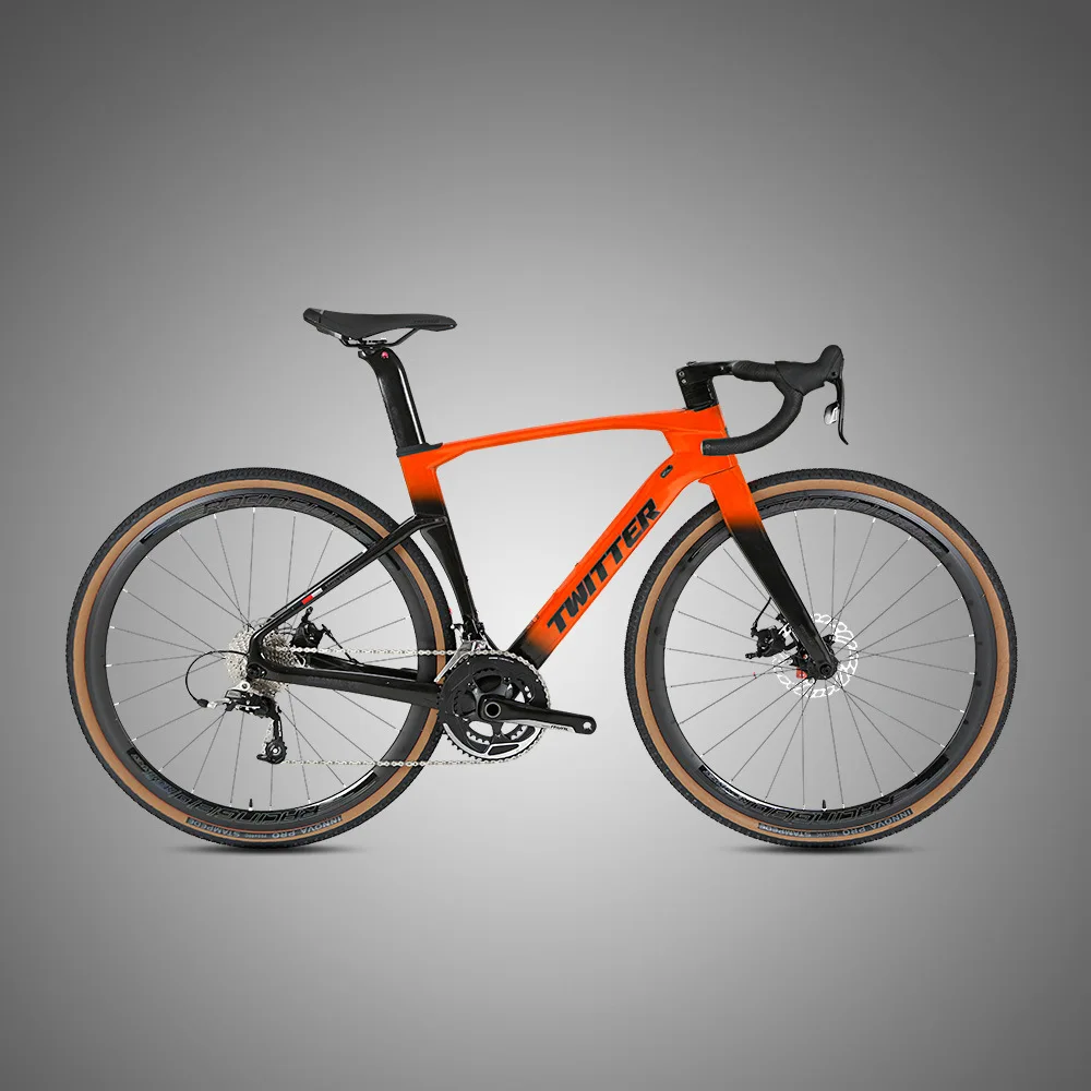 TWITTER GRAVEL V2 RS 24 speed piccolo set di ruote in alluminio con  manubrio in carbonio e bici in fibra di carbonio 700C completamente  nascosta|Bicycle| - AliExpress