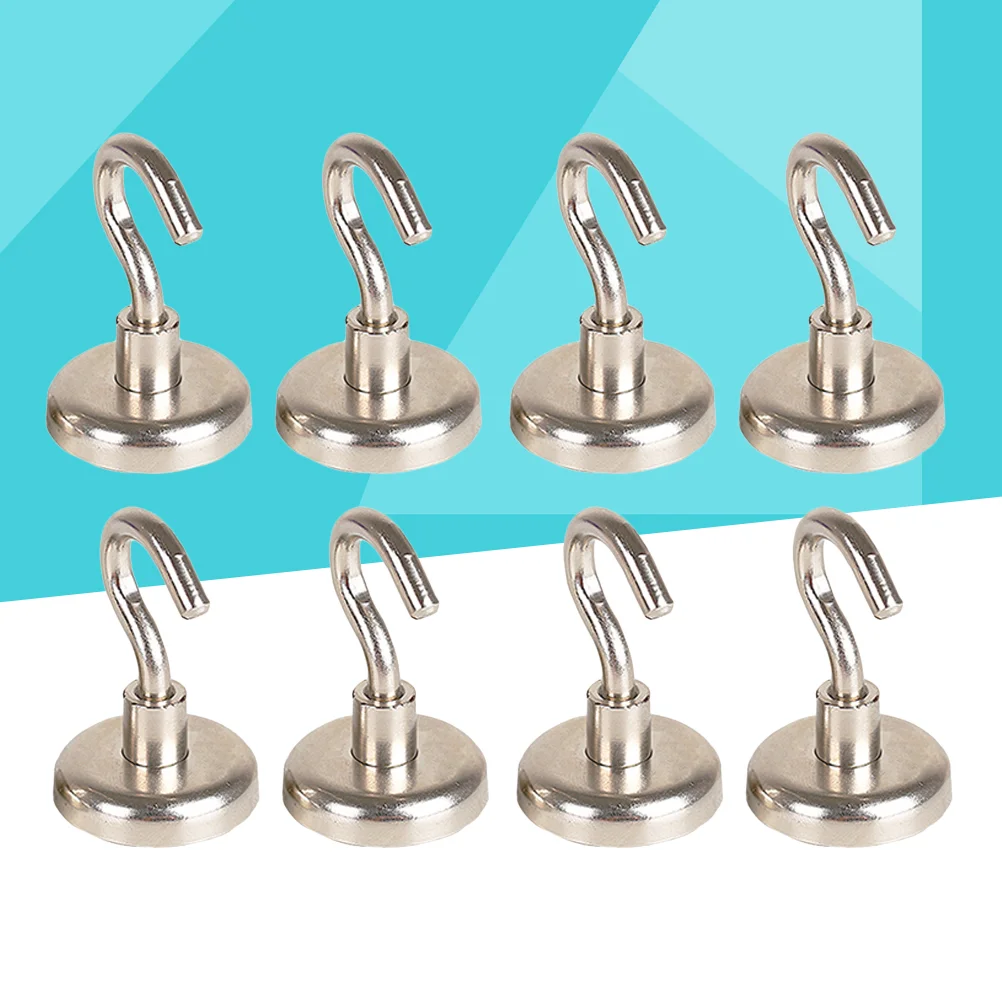 Strong Neodymium Magnet Hook for Home Heavy Duty Magnetic Hooks Pack of 12 Office and Garage Kitchen Workplace 