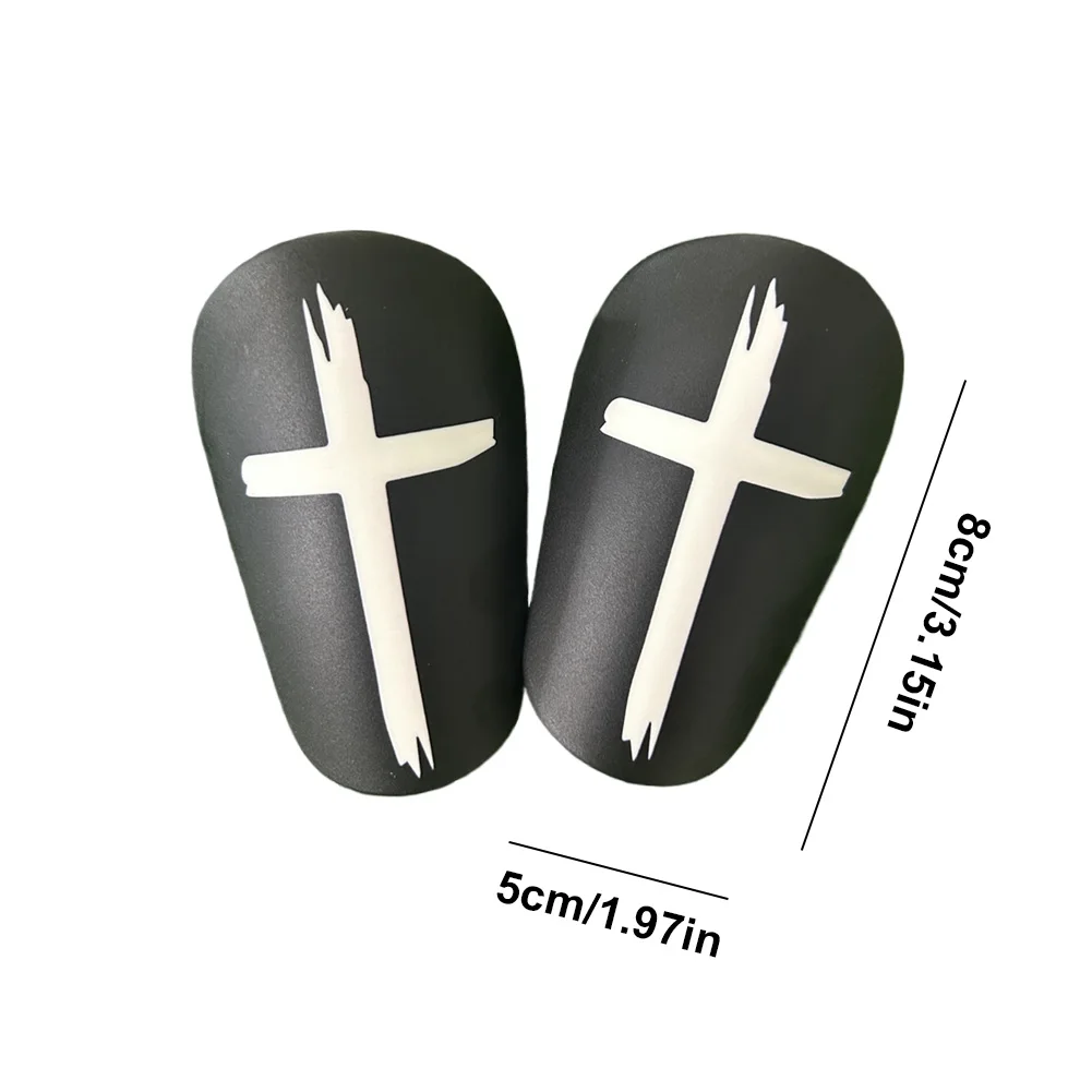 1 Pair Soccer Miniature Shin Guard EVA Cross Football Shin Pads Shock Absorbing Soccer Leg Protector for Men Women
