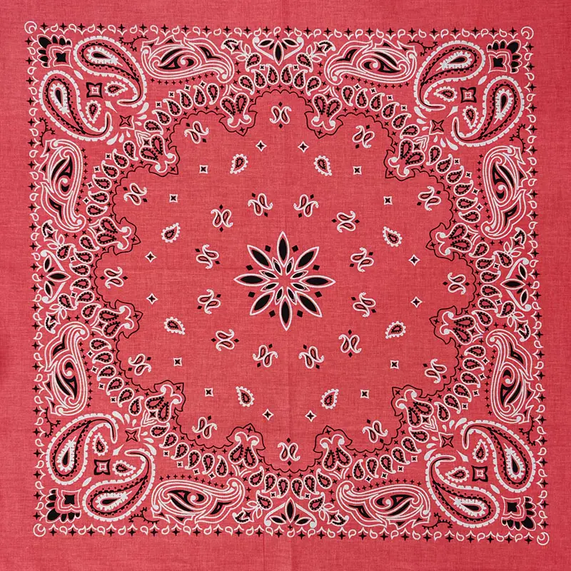New Fashion Hip Hop 100% Cotton Bandana Square Scarf 55cm*55cm Black Red Paisley Headband Printed For Women/Men/Boys/Girls - Image 41