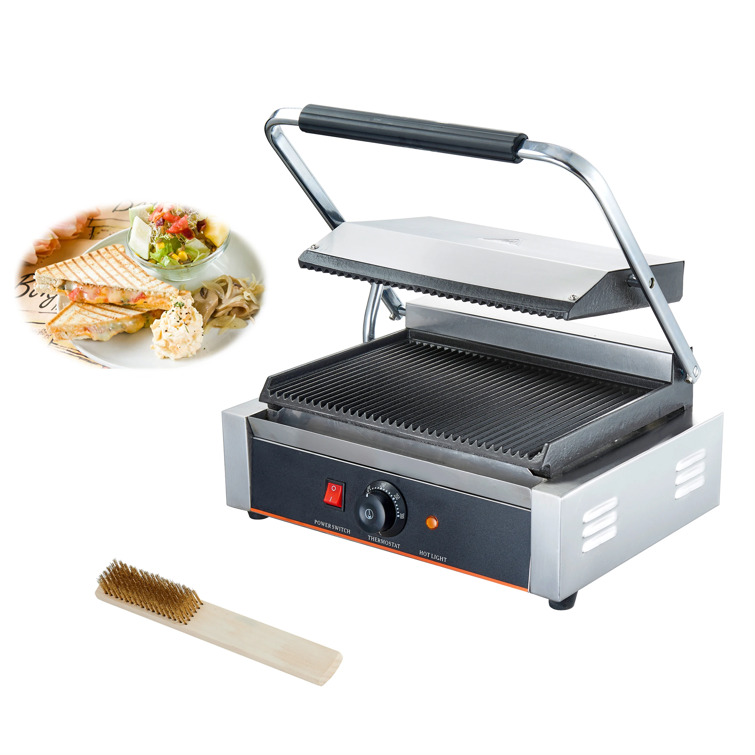 Kitchen Appliance Commerical Electric Sandwich Press Panini Grill Machine