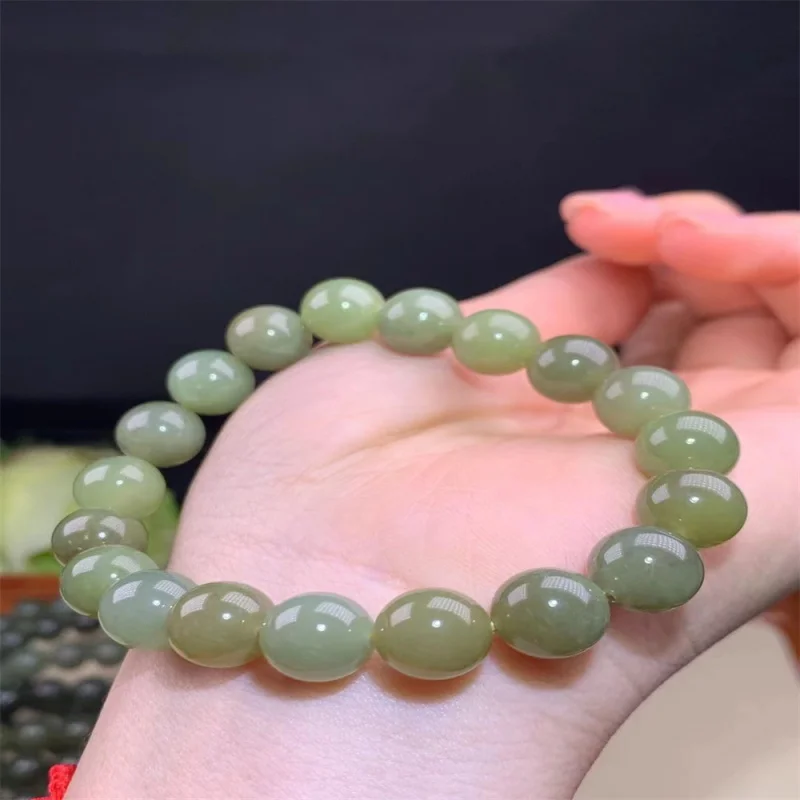 

Natural Qinghai Material Single Circle Joker Women Hetian Jade Bracelet Wholesale