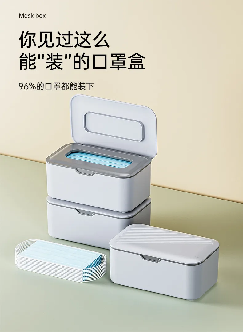 Description Picture 4 of itemPlastic Tissue Box Wooden Lid Round/Square Napkin Holder Container Wet Tissue Paper Dispenser Case Modern Home Car Organizer