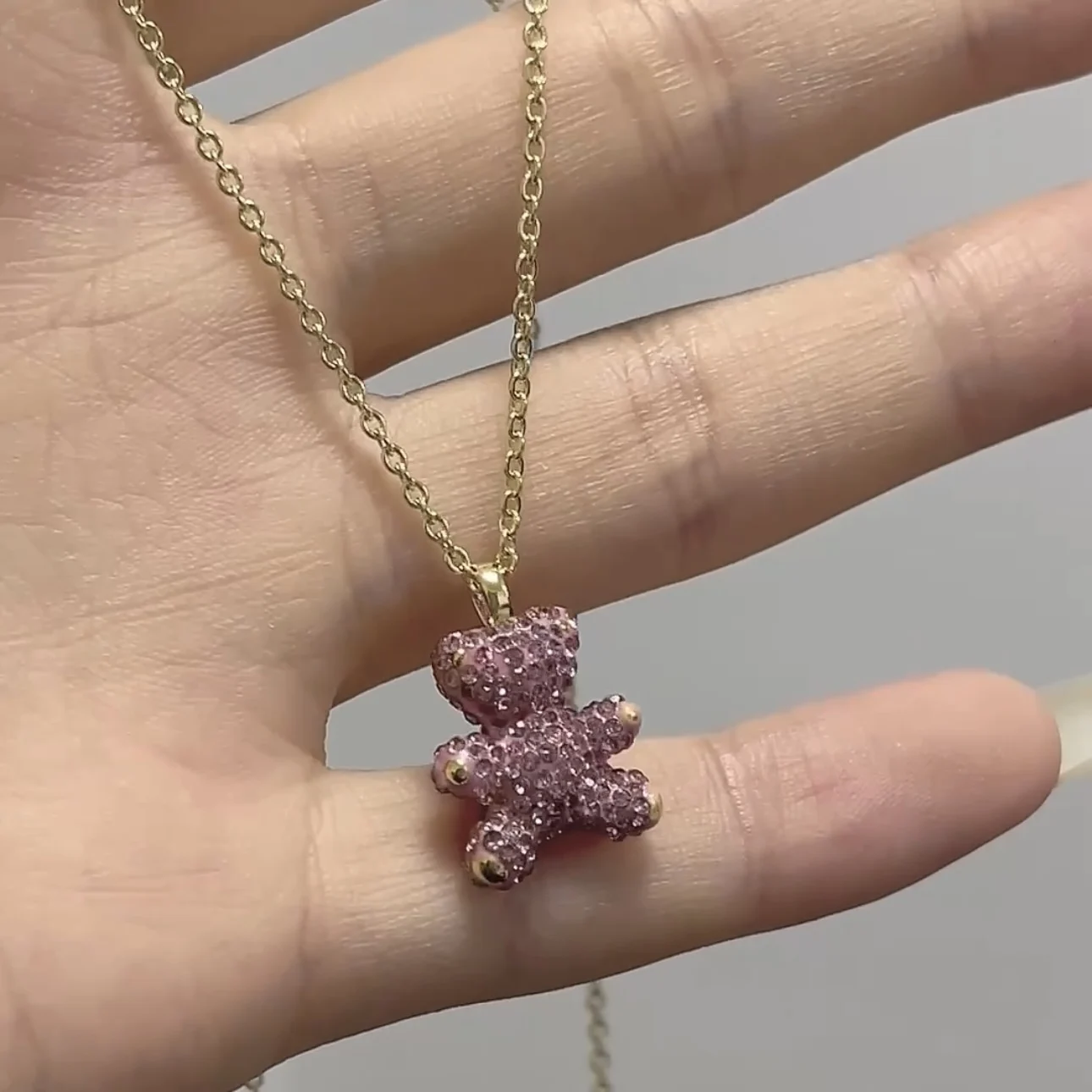 Orso Collana Di Diamanti Pieni Per Le Donne Swarovskies Charm Full Diamond Women'S Lifting Necklacev Ol