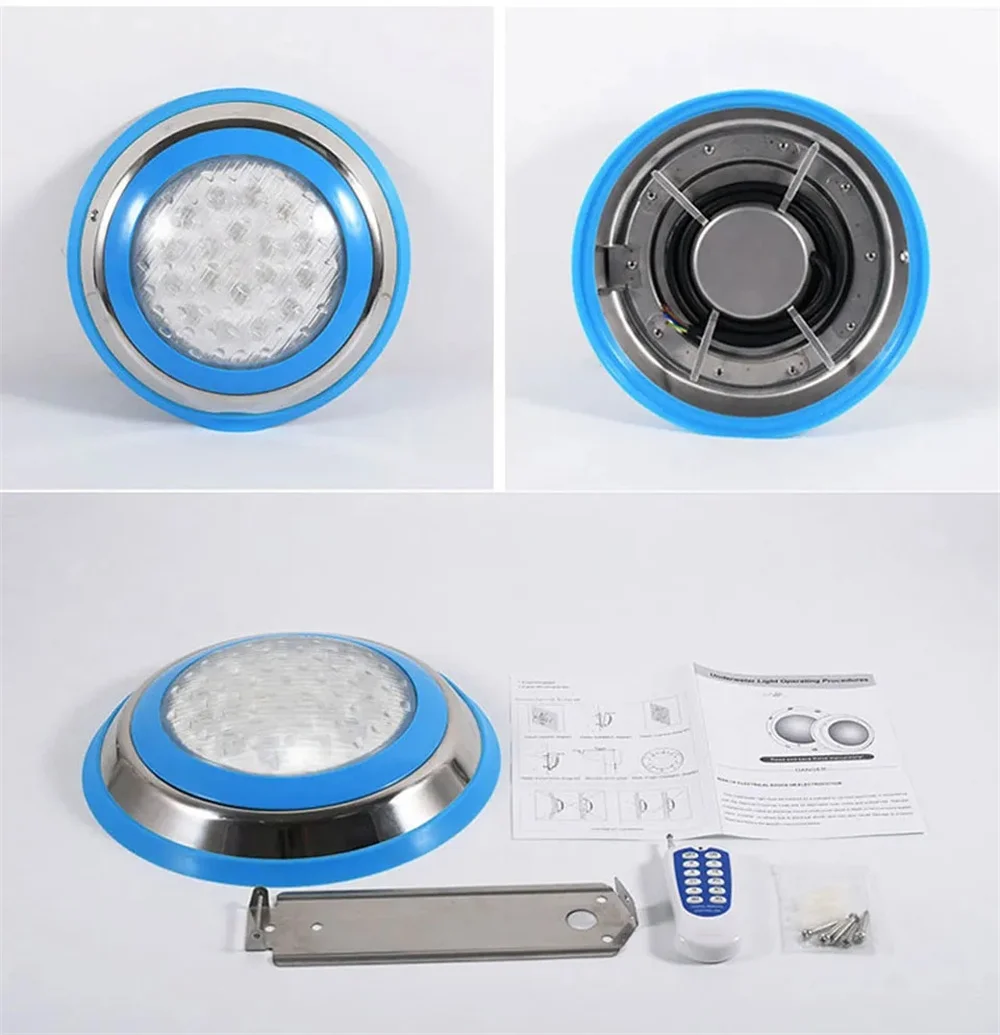 18W RGB LED 수영장 조명 IP68 방수 AC/DC12V 6W 9W 12W 야외 RGB 수중 조명 연못 LED 수영장 조명 스포트라이트
