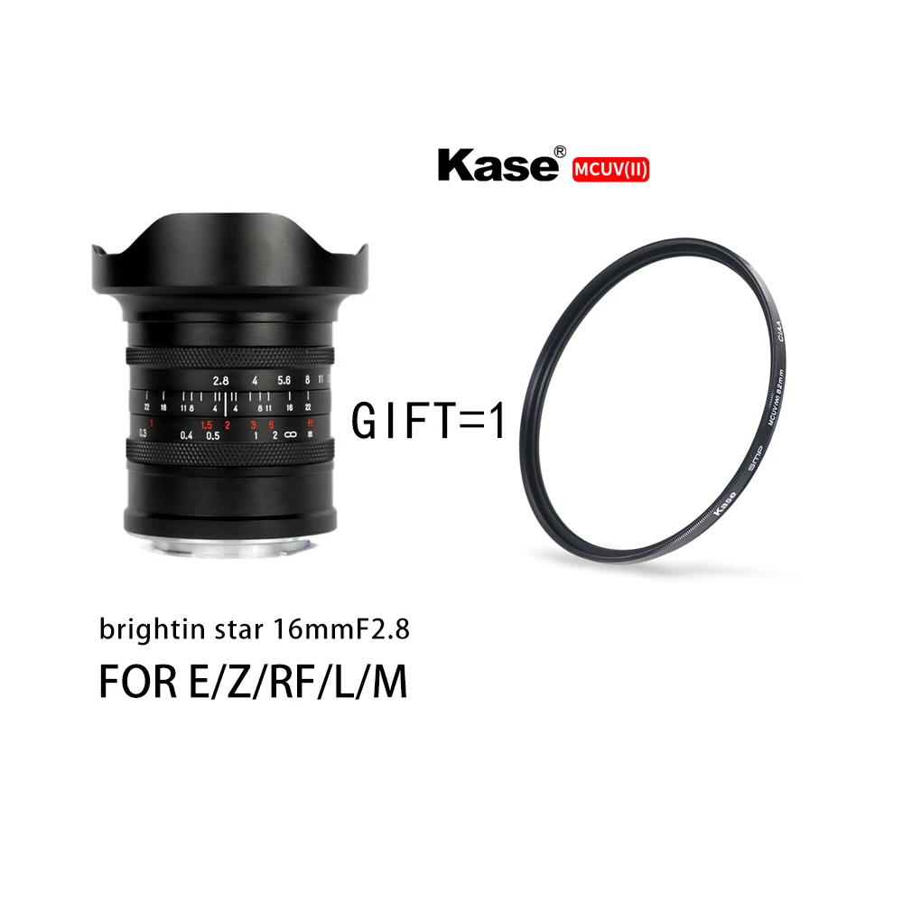 brightin star lens  16mmＬマウント　広角F 2.8 MF Amazon.com : Brightin Star 16mm F2.8 Full Frame Camera Lens