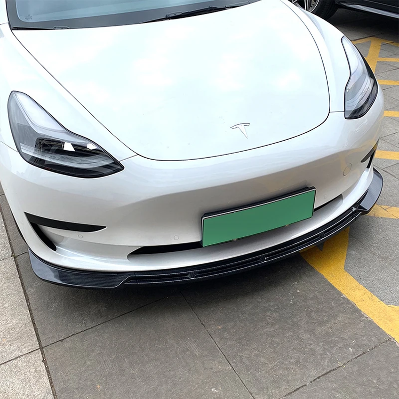 Applicable to Tesla Model 3 Maxton Model Front Bumper Surrounding Front Lip Shovel Exterior Modification
