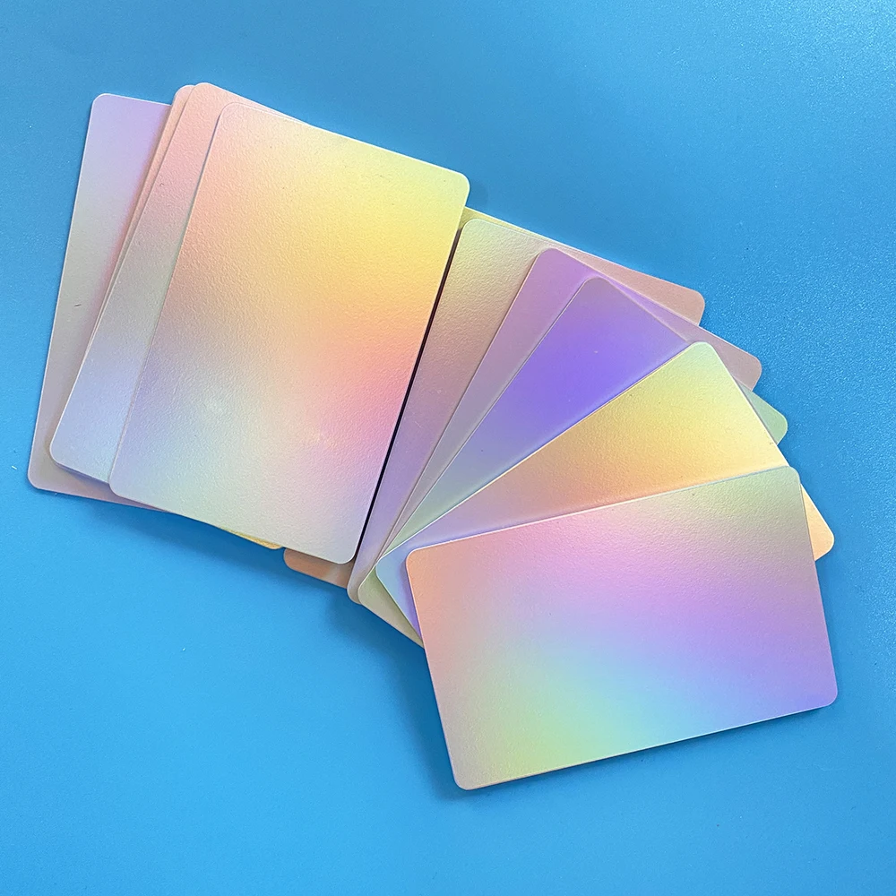 NTAG215 504bytes NFC Digital Business Card Laser Hologram effect Instantly Share Social Media Cards All Smartphone Compatible