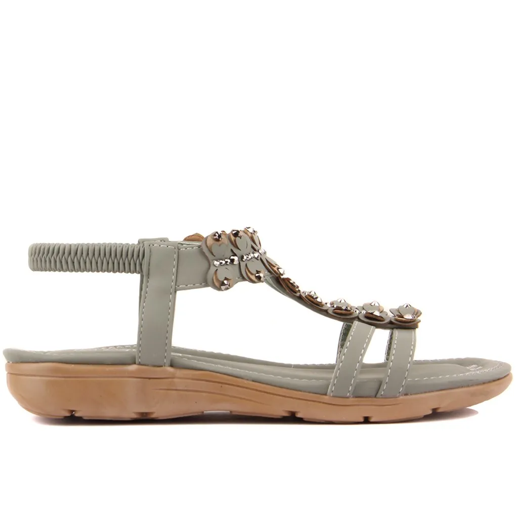

Guja-Green Color Women's Sandals