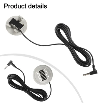 Microfono cablato da 3,5 mm per autoradio Android, microfono per veicoli, design indeformabile, installazione rapida