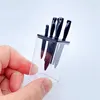 1 Set 1/6 Scale Miniature Knives Dollhouse Kitchen Decor Toys Mini Knife Rest Set Model For Barbies Bjd Ob11 Dolls Accessories 1