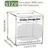 Y1UB Acrylic Money Saving Banks 365 Day Challenge Coin Jar for Personally Finance 6
