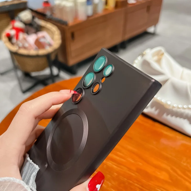 Luxury Matte Magnetic Soft Silicone Case