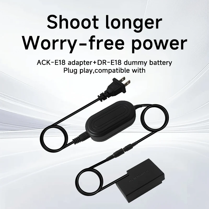 Raeisusp ACK-E2 – Alimentatore AC E Accoppiatore DC DR-400 Per Canon EOS 20D 30D 40D 5D 50D D30 D60 - 2