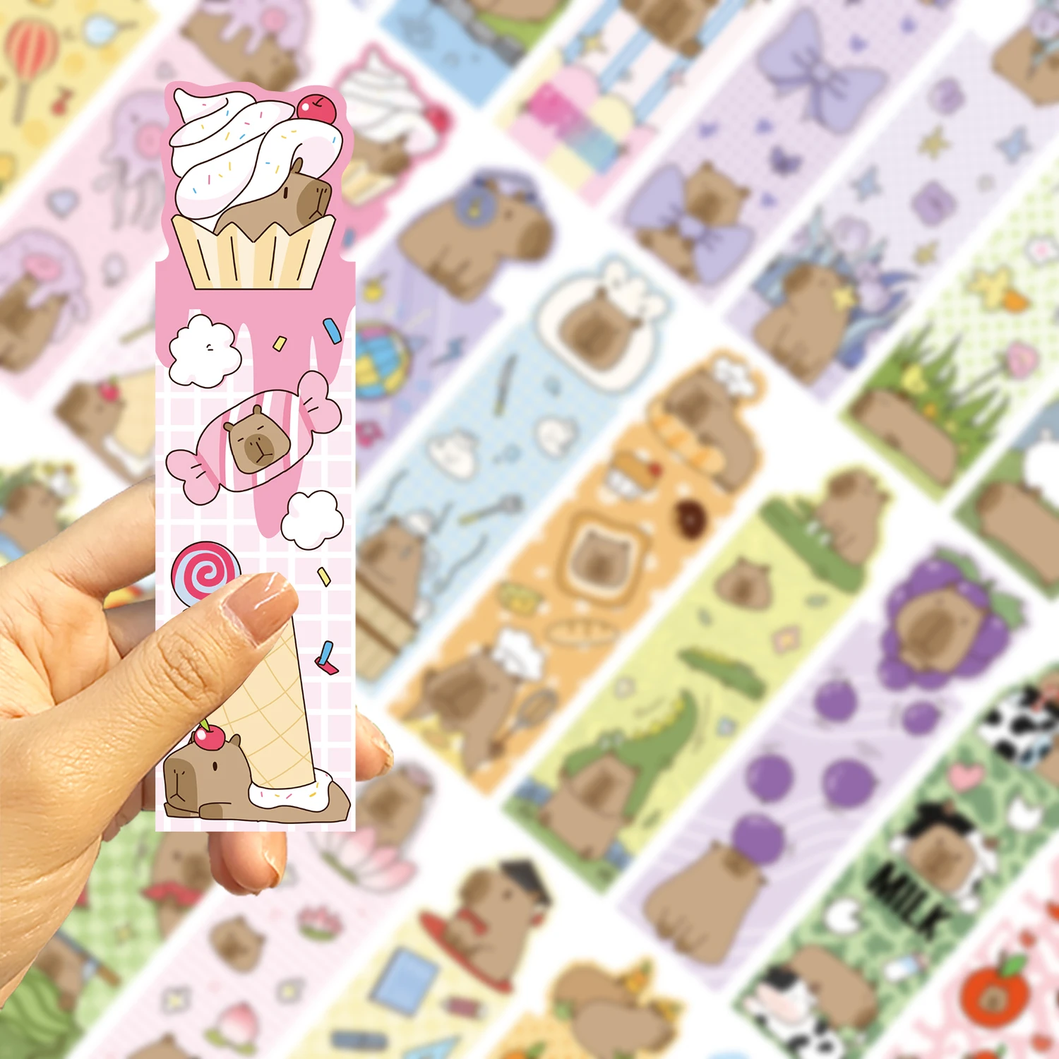 Animal Bookmark Paper Bookmark Bookmark Page Holder Bookmark Holder 30pcs Capybara Bookmark Readers Durable Paper Book Lovers Daily Office Supplies