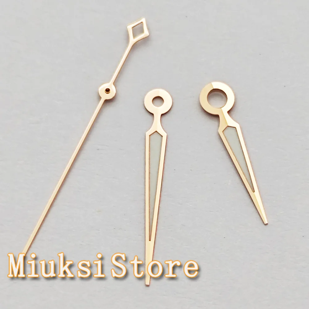 Silver, Rose-Gold, and Gold Luminous Watch Hands - Premium Accessory for Timepiece Customization