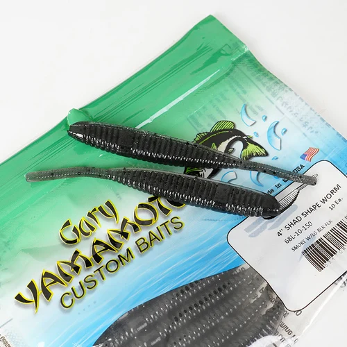 YAMAMOTO4-inch High Specific Gravity Shad Shape Worm Needle-tailed Fine  Worm Reverse Fishing Road Sub-soft Bait - AliExpress