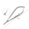 8.5 cm Stainless Steel Microscopic Instruments Elbow Micro Scissors 5