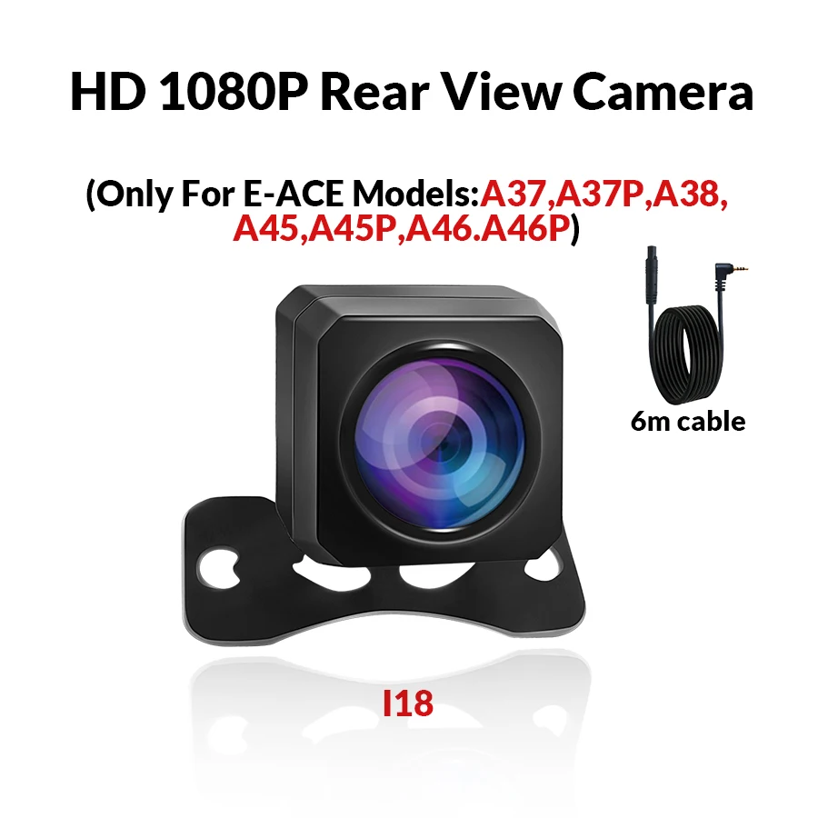 E-ACE 1080P 반전 이미지 HD 2.5mm 4핀 HD 나이트 비전 방수 및 노크 방지 나이트 비전 카메라(6m/10m/15m 케이블 포함)