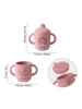 1PC Personalized Silicone Baby Cup BPA Free Leak-Proof Non-Slip Feeding Cup for 6M+ Infants Custom Name Design Baby Stuff 5