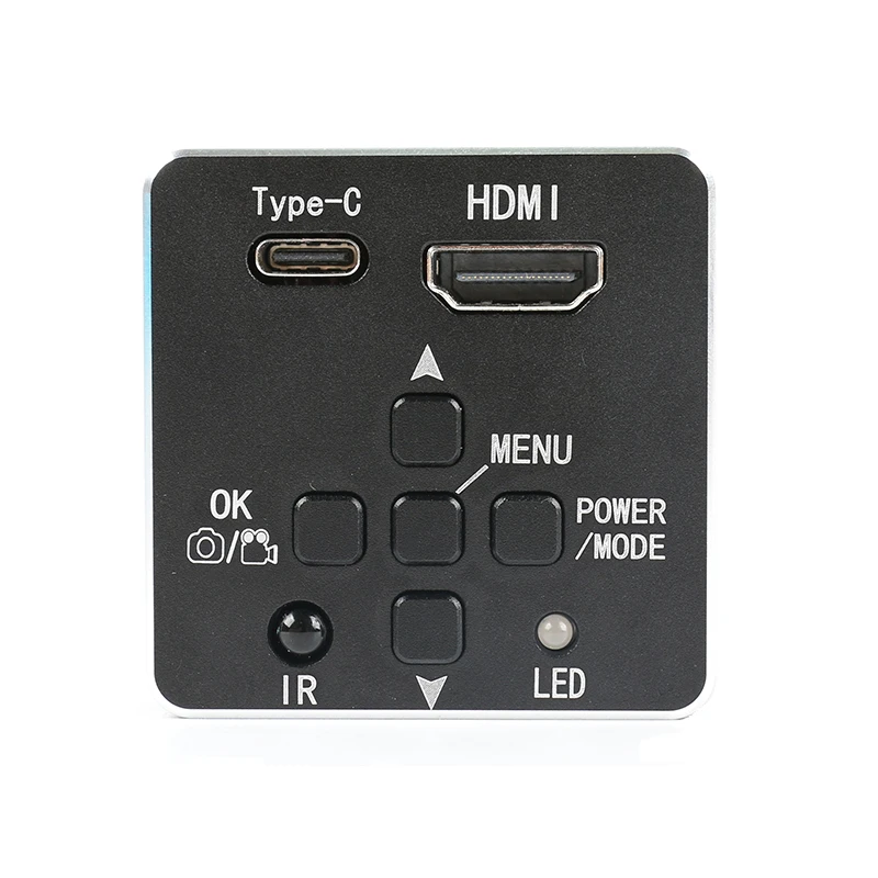 6K 4K 1080P 60FPS 60MP HDMI USB 비디오 랩 현미경 카메라 C-마운트 렌즈 LED 링 라이트 (PCB 모바일 수리 납땜용)