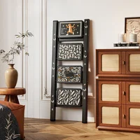 Antique Home Folding and Expansion Ladder Thickened Indoor Step Ladder Stool Three or Four Steps Climbing Multifunction Ladder