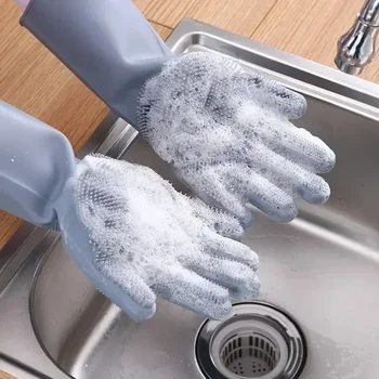 Silicone Pet Grooming Cleaning Gloves 4