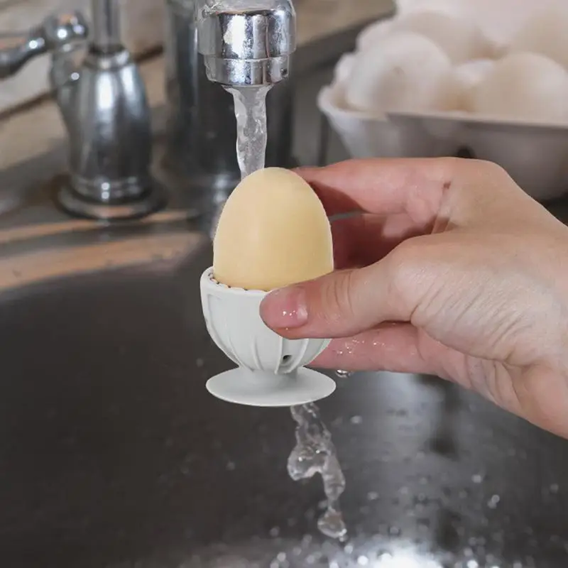 

Silicone Egg Brush Silicone Flexible Scrubber Brush Portable Egg Washer Tool for Kitchen Restaurant Cafe Gray Cleaning Gadgets