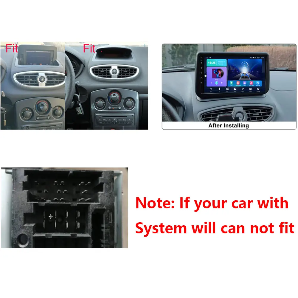 8G+128G 9 inch Android Car Radio For Renault Clio 3 Clio3 2005 2006-2014  Multimedia 4G WIFI Carplay GPS Navigation Player 2 Din - AliExpress