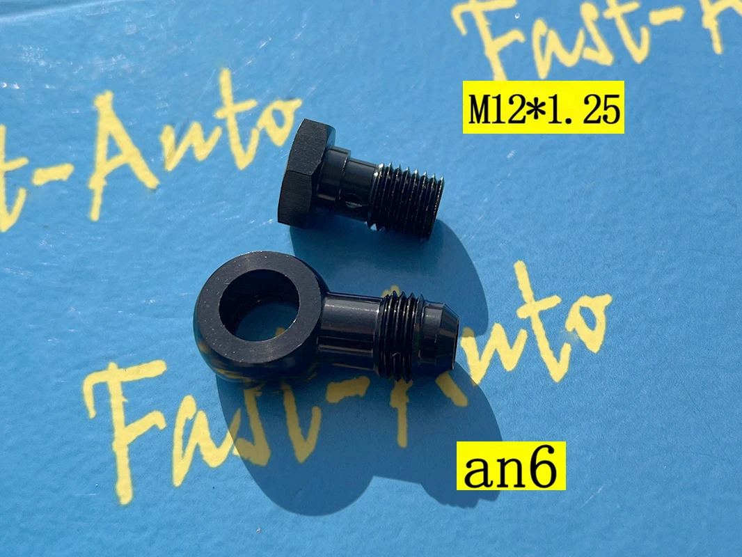 

Banjo bolt M12 P1.25 M12 * 1.25 M12 x 1.25 Adapter to -6an an6 an-6 9/16-18unf fuel oil ptfe brake hose end fitting