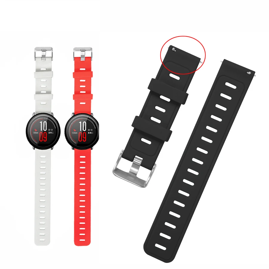 Cinturino 20Mm Per Cinturino Amazfit Bip S Cinturino In Silicone Per Xiaomi Huami Amazfit Gts 3 2 2E/Bip Lite/Bip 1S/Gtr 42Mm