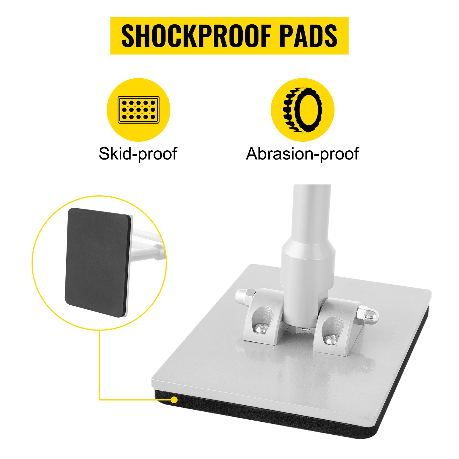 VEVOR 750 mm Dent Pull Lever Bar Kit Aluminum Steel Dent Pulling 6 Claw Hook