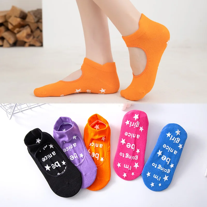 

Yoga Slip Anti Spring Summer and Women Socks Indoor Sport Cotton Pilates Sock Ventilation Ballet Professiona Dance Training Sock